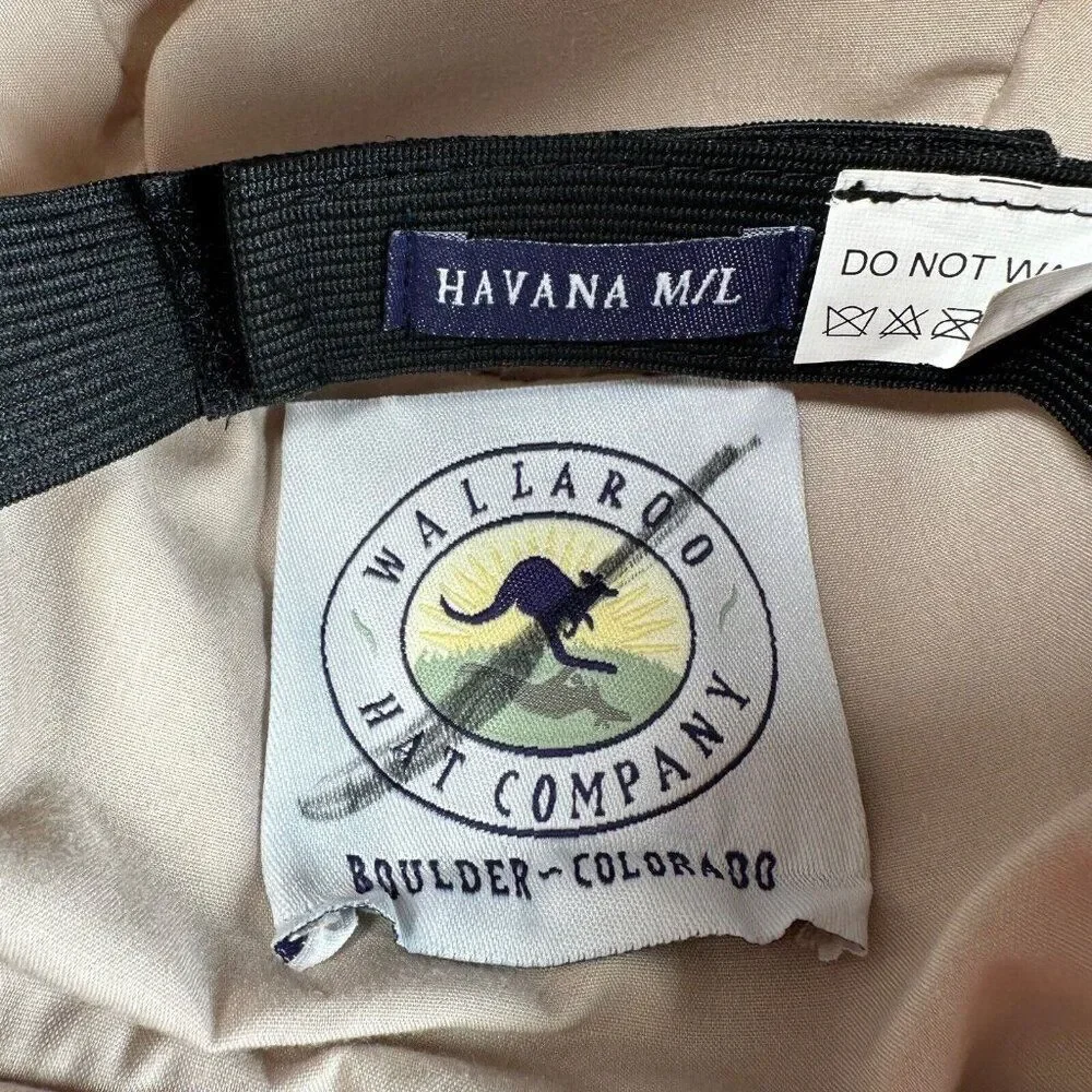 Wallaroo Hat Company  Havana Hat Lightweight Beige Adjustable UPF 50+‎ Size M/L